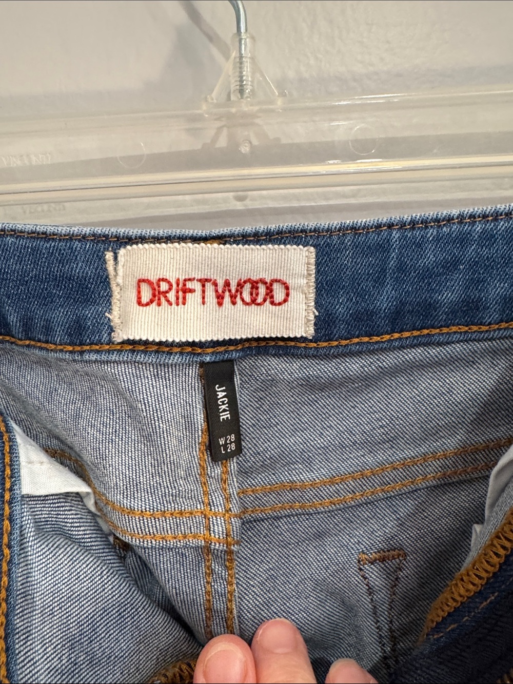 Driftwood Jackie skinny, stretchy floral embroidered frayed hem jeans Size 28 - Picture 4 of 14